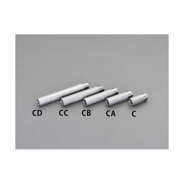 エスコ EA469CD-14A Ｒ１・１／２“ｘ１５０ｍｍ　片ねじニップル（ステンレス製） EA46...