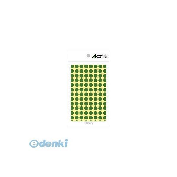 A-one エーワン 07003 カラーラベル 丸型 ９ｍｍφ 緑【１Ｐ１４シート（１４５６片）】 ...