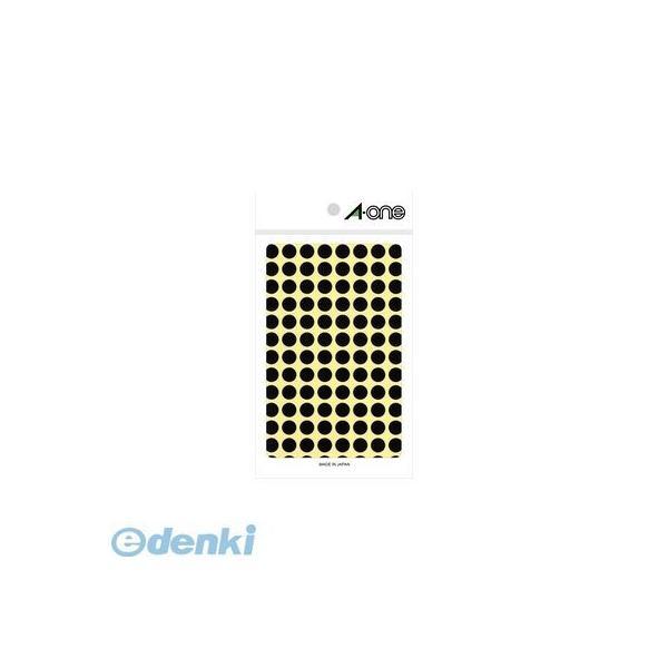 A-one エーワン 07009 カラーラベル 丸型 ９ｍｍφ 黒【１Ｐ１４シート（１４５６片）】 ...