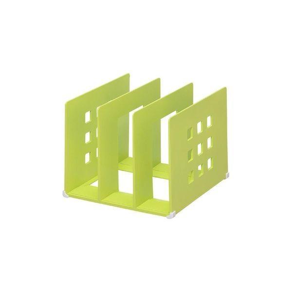 リヒトラブ LIHIT LAB. A-7321-6 仕切ラック＜Ｌ＞６黄緑【１個】 仕切りラックL ...