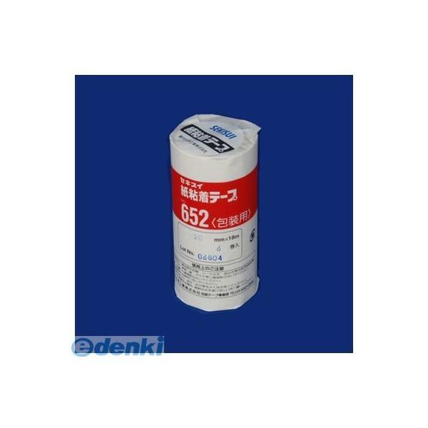 積水化学工業  NO.652 20X18-6P 紙粘着テープ６５２ ２０Ｘ１８ ６個入 NO.652...