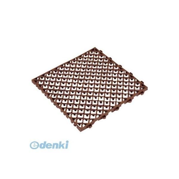 ミヅシマ工業  4210330 グランドチェッカー 300×300×13mm ブラウン