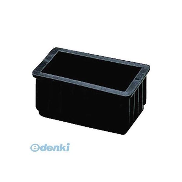 【個数：10個】光 BE2422 イス脚キャップ黒 長角 24×45 【10個入】