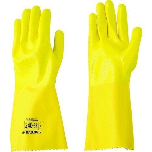 あすつく対応 「直送」 ダイヤゴム D24033L 耐油手袋 ダイローブ２４０−３３ Ｌ