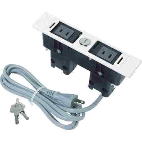 スガツネ DMLPPLWT ２１００２０４８２ ＤＭＬ−ＰＰ−Ｌ−ＷＴ デスクトップマルチタップ 定...