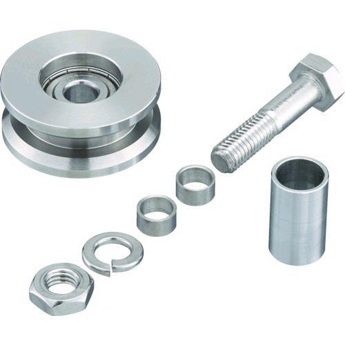 あすつく対応 「直送」 【個数：1個】 ダイケン  DS50V ステンレス製重量戸車用車輪 車径Φ５...