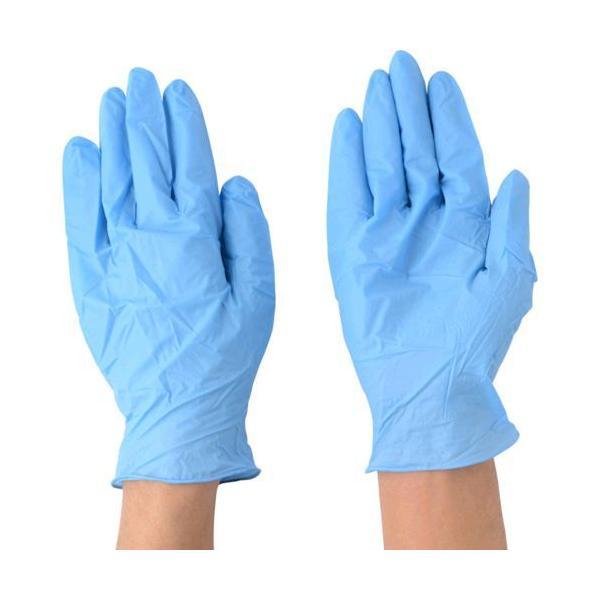 あすつく対応 「直送」 エステー NO981LLB モデルローブニトリル使いきり手袋 粉つき ＬＬブ...