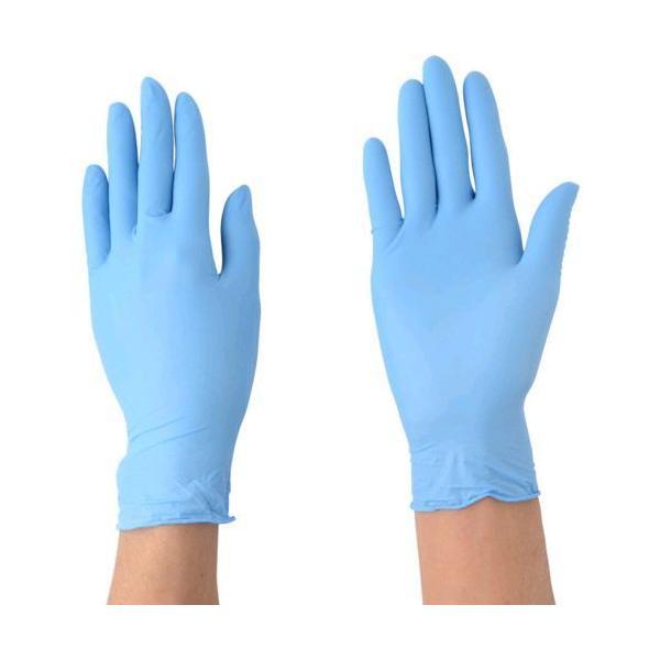 あすつく対応 「直送」 エステー NO981SSB モデルローブニトリル使いきり手袋 粉つき ＳＳブ...