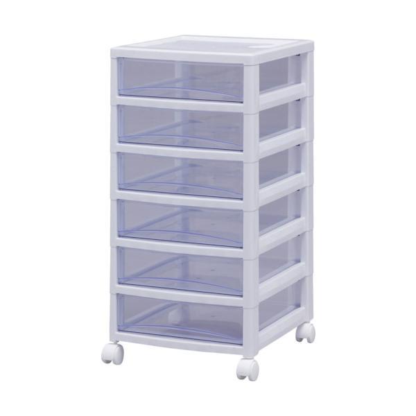 アイリスオーヤマ  SCE600BL ２２１２７１ スーパークリアチェスト ホワイト／クリアブルー ...