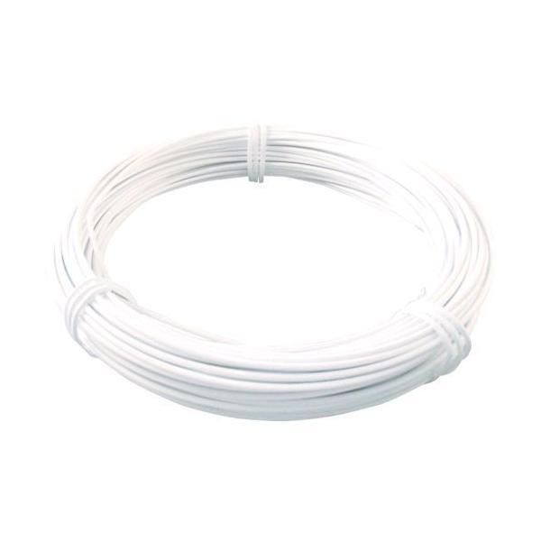 あすつく対応 「直送」 トラスコ中山  TCWM20W カラー針金 ビニール被覆タイプ ホワイト白 ...