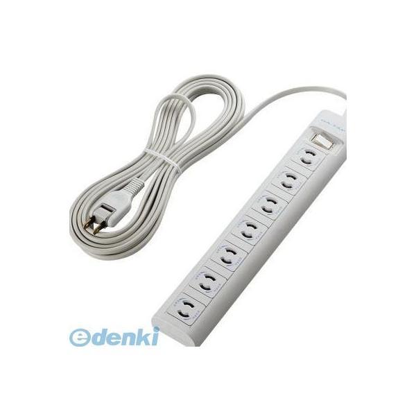 ELECOM エレコム T-Y3A-2750WH 抜け止めマグネット雷タップ TY3A2750WH