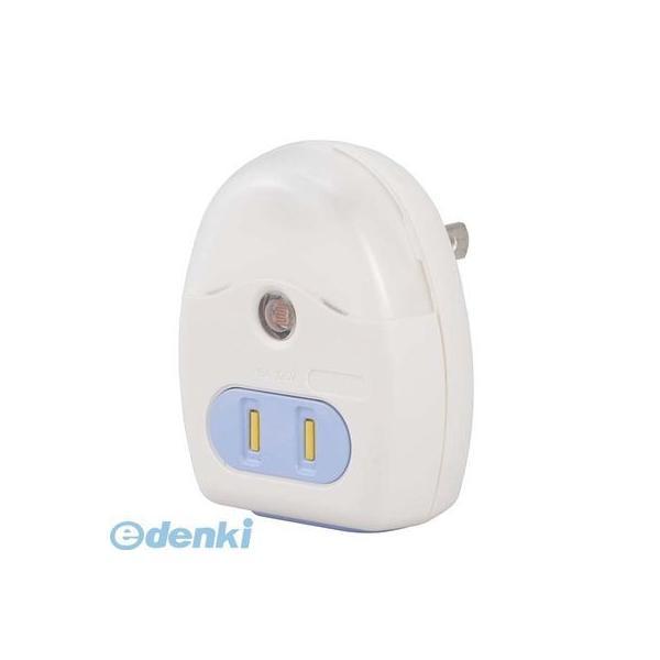 オーム電機 R39MS-W 2個口タップ LEDナイトライト 明暗センサー付 ホワイト R39MS−...