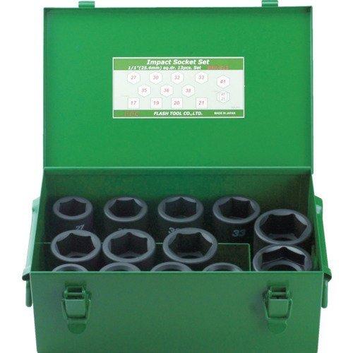 あすつく対応 「直送」 ＦＰＣ 8WAS13 インパクト セミロングソケット セット 差込角２５．４...