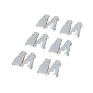 あすつく対応 「直送」 ELECOM エレコム LD-ABBE6 コネクタ保護カバー後付けタイプ／６個 ベージュ LDABBE6