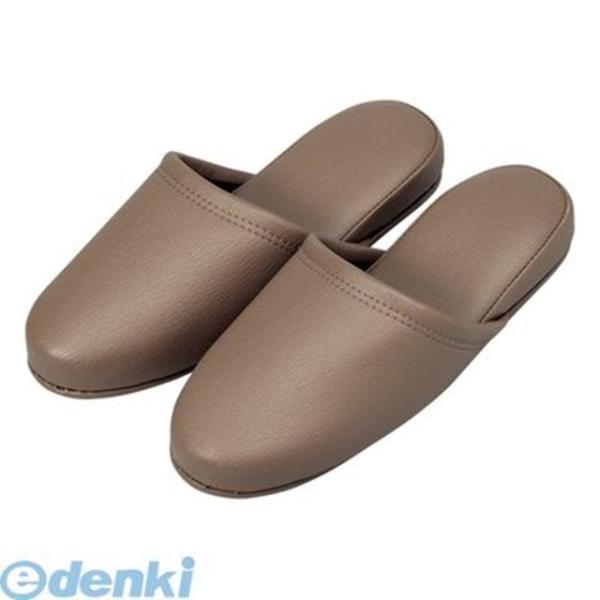 オーミケンシ  36036 (10P) 抗菌レザー調スリッパ１０足キャメルブラウ 36036(10P...