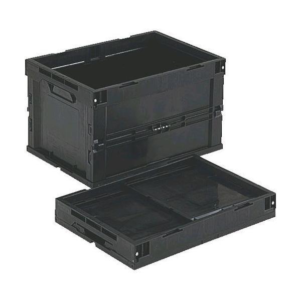 トラスコ TRUSCO CR-S50-EA オリコン 導電性折り畳みコンテナ ５０Ｌ 黒 CRS50...