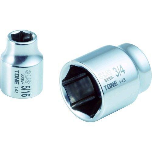 あすつく対応 「直送」 前田金属工業 ＴＯＮＥ S3SB-08 SUSソケット 1／4インチ S3S...