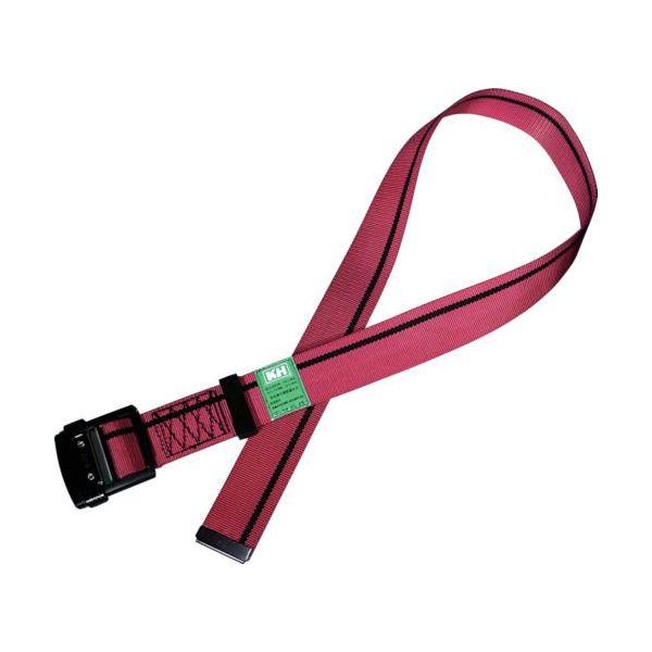 あすつく対応 「直送」 基陽 47419KF アルミバックル胴ベルト スライド式 １２００ｍｍ 緋／...