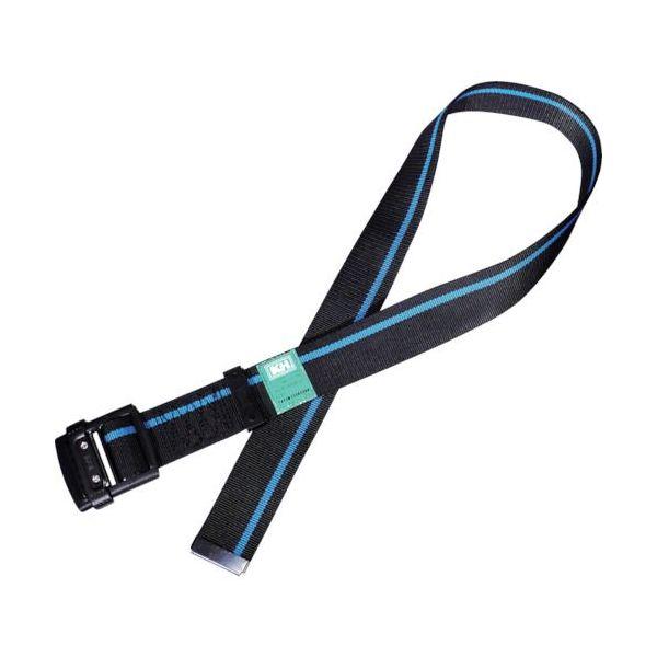 あすつく対応 「直送」 基陽 47423BF アルミバックル胴ベルト スライド式 １４００ｍｍ 黒／...