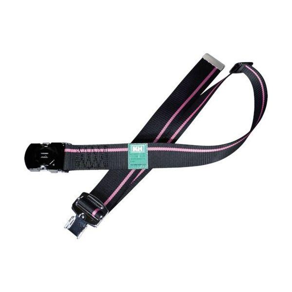 あすつく対応 「直送」 基陽  47633PNF ワンタッチバックル胴ベルト １２００ｍｍ 黒−ピン...