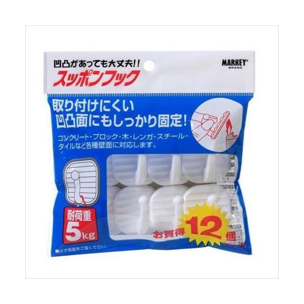 大一鋼業 4953759001063 スッポンフック　お買得パック　タイプ：マルホワイト　12個入