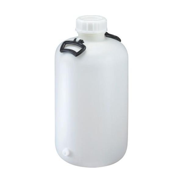 【個数：1個】 瑞穂 009538 ポリタンク 取手付き 広口瓶 ３０Ｌ＋３／８ソケット加工 ソケッ...