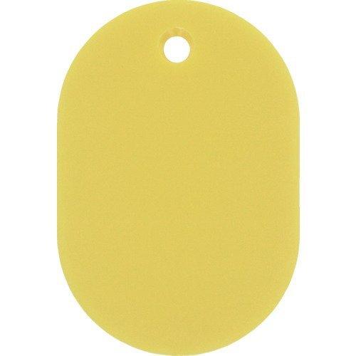 あすつく対応 「直送」 緑十字  200023  小判札（無地札）　黄　６０×４０ｍｍ　スチロール樹...