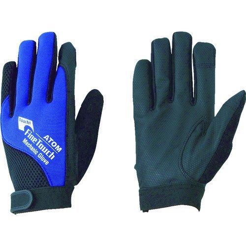 あすつく対応 「直送」 アトム 2094-NB-LL 合皮手袋 ファインタッチ メカニック ネイビー...
