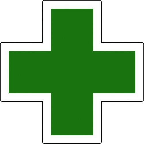 あすつく対応 「直送」 緑十字  233131  ヘルメット用ステッカー マーク ＨＬ−１３１ ３４...