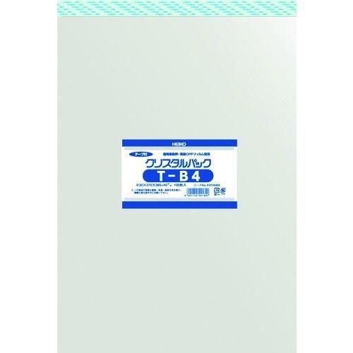 あすつく対応 「直送」 ＨＥＩＫＯ 6743300 ＯＰＰ袋 テープ付き クリスタルパック Ｔ−Ｂ４...