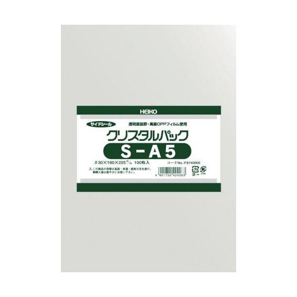 あすつく対応 「直送」 ＨＥＩＫＯ 6740000 ＯＰＰ袋 テープなし クリスタルパック Ｓ−Ａ５...