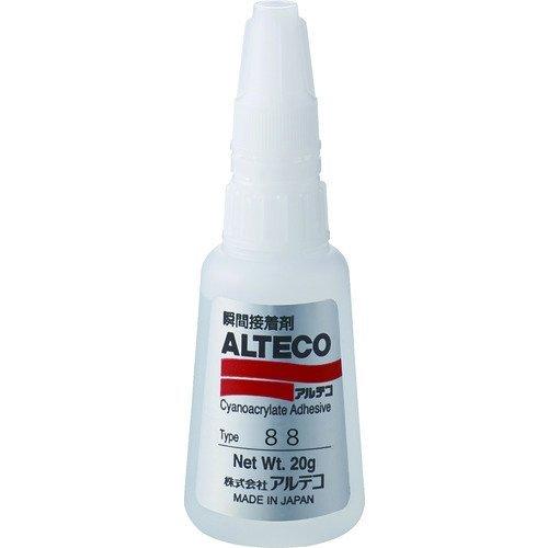 あすつく対応 「直送」 アルテコ 88-20G 工業用 瞬間接着剤 ８８ ２０ｇ 難接着樹脂材用88...