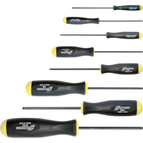 あすつく対応 「直送」 ボンダス  BSX8S  ボールポイント・ドライバー インチ セット８本組 ...