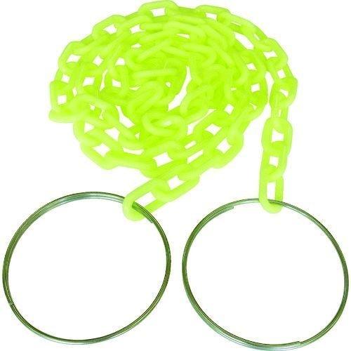 あすつく対応 「直送」 ニッサチェイン  C-256  コーンチェイン　２ｍ　蛍光黄 C256