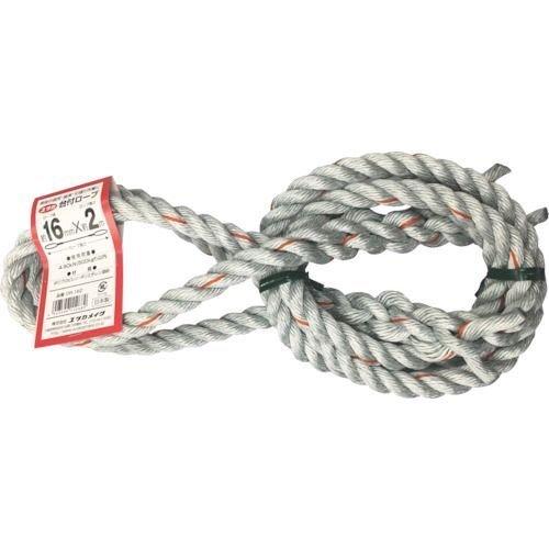 あすつく対応 「直送」 ユタカ DR-162 台付ロープ ＰＥ＆ＰＰ混紡ロープ １６ｍｍＸ２ｍDR1...