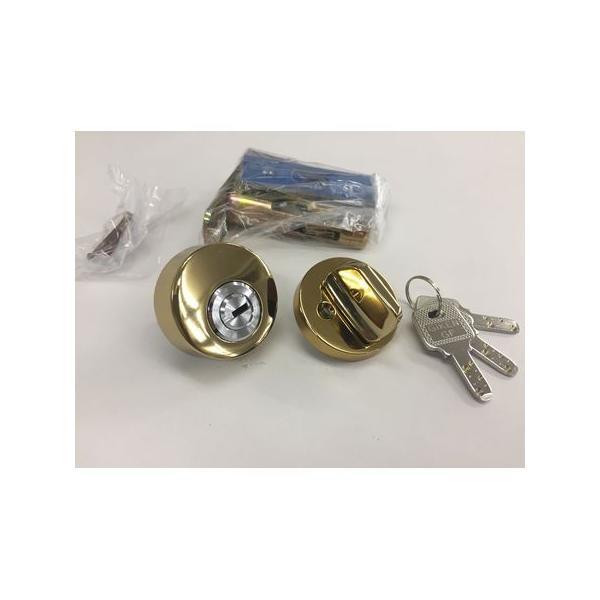 川口技研  SF-5G B/S60MM 本締錠【シリンダー錠】 ゴールド B／S60 サムターンシリ...
