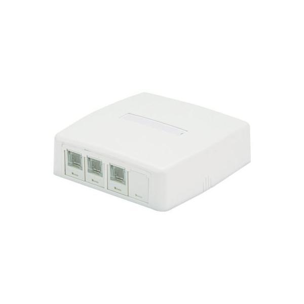 パンドウイット JOQ3BH600 ＣＡＴ６ローゼットボックスキット　シャッター付き　３個口白