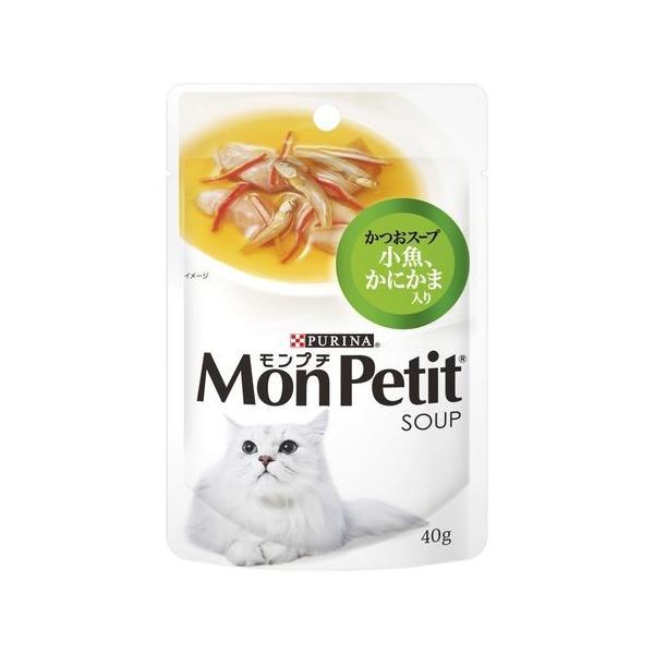 ネスレ  4902206202690 モンプチ スープパウチ かつおスープ 小魚、かにかま入り 40...