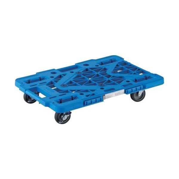 【個数：1個】ＴＲＵＳＣＯ MPK-600JS-B 樹脂製平台車 ルートバンメッシュタイプ ６１５Ｘ...