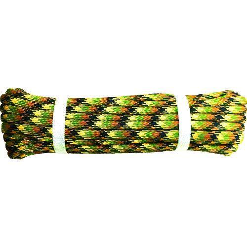 あすつく対応 「直送」 （株）ユタカメイク MSR-81 ＰＰ迷彩ロープ　８ｍｍ×１０ｍ