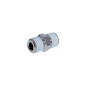 あすつく対応 「直送」 チヨダ  N-4M-4M-N  ニップルメッキ付　Ｒ１／２・Ｒ１／２ N4M...