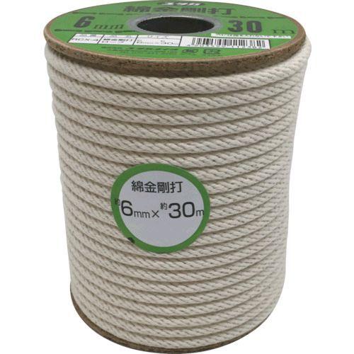 あすつく対応 「直送」 ユタカ  RCX-4  綿金剛打ロープ　ボビン巻　６ｍｍ×３０ｍ RCX4
