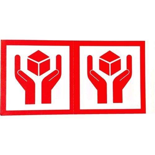 あすつく対応 「直送」 ＴＲＵＳＣＯ  TNFM-04  荷札 「取扱注意」マーク １シートに４枚入...