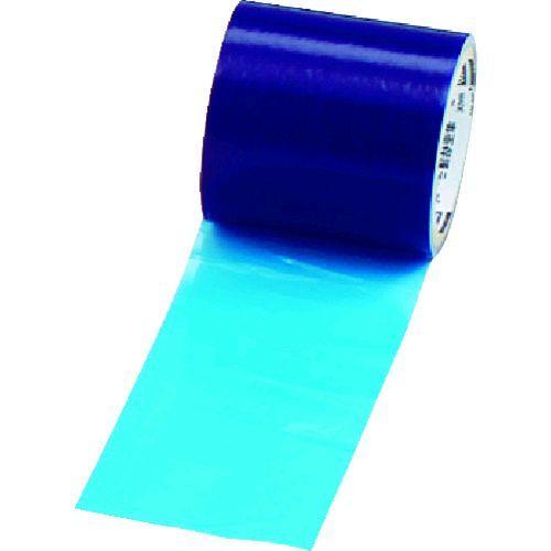 あすつく対応 「直送」 ＴＲＵＳＣＯ TSP-51B 表面保護テープ　ブルー　幅１００ｍｍＸ長さ１０...