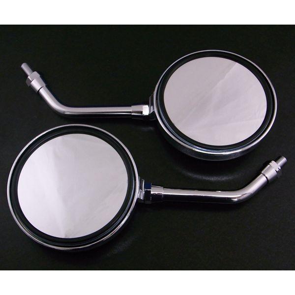 ALBA アルバ  101-027 バックミラー／ZIIタイプ 丸型 ／左右セット 正ネジ10mm ...