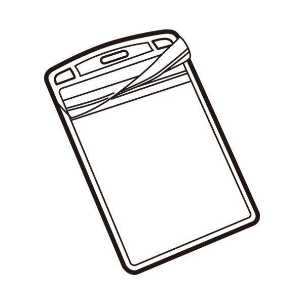 スマートバリュー B077J 名札用替ケース C名刺型縦10枚 ジョインテックス チャックタイプ S...