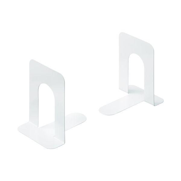スマートバリュー B168J-L-WH ブックエンド L 白 1組【2個入】 B168JLWH