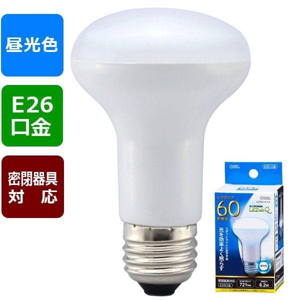 オーム電機 LDR6D-W A9 ＬＥＤ電球 レフランプ形（60形相当/721lm/昼光色/E26/...