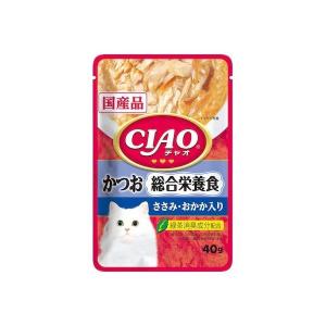 いなばペットフード IC-324 CIAOパウチ 総合栄養食 かつお ささみ・おかか入り 40g IC324