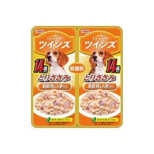 いなばペットフード TW-06 ツインズ 14歳からのとりささみ 鶏軟骨＆人参入り 80g（40g×2） TW06